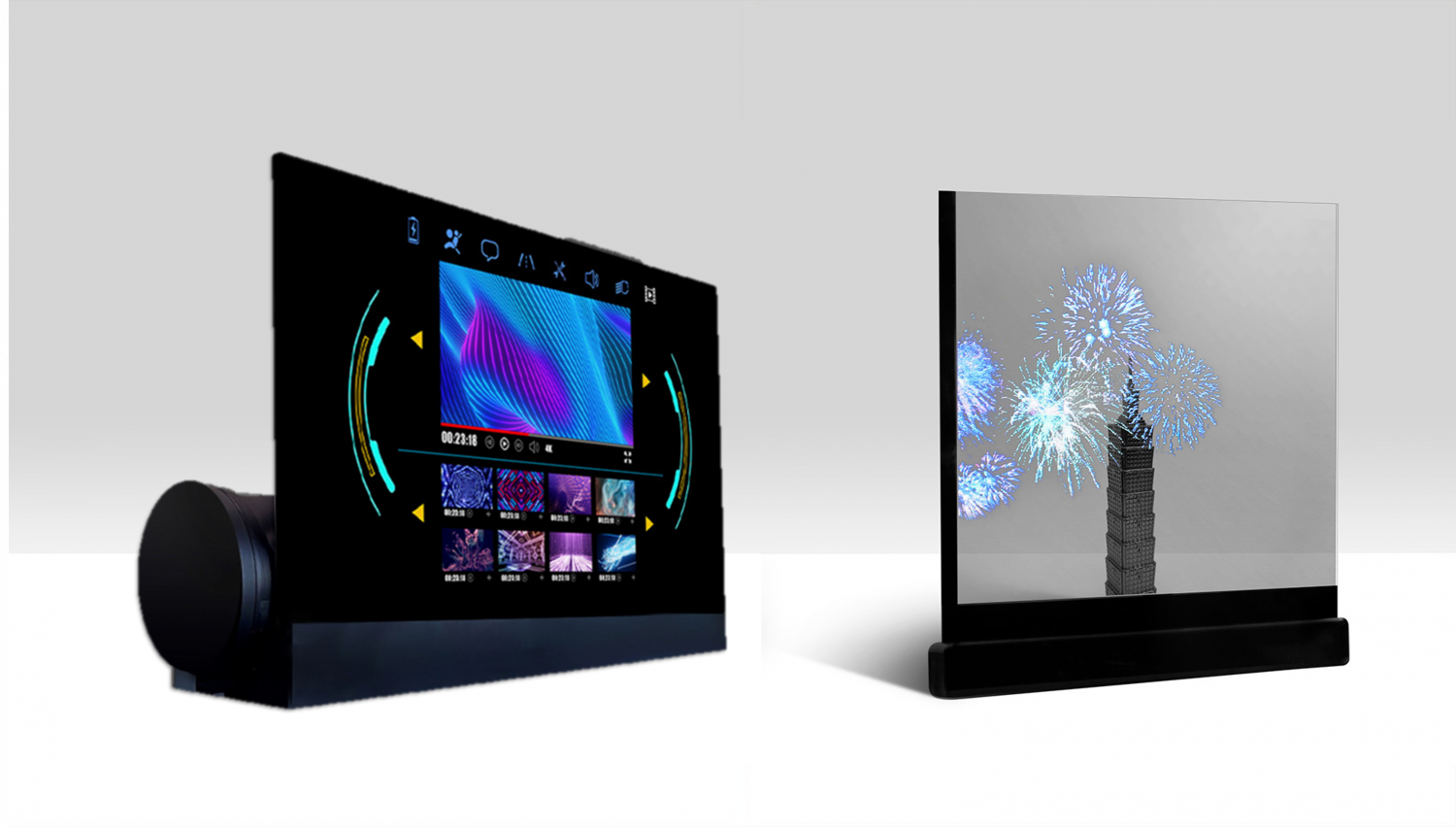 可卷式、折迭性、高透明